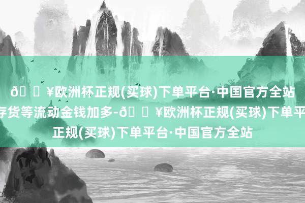 🔥欧洲杯正规(买球)下单平台·中国官方全站带动应收账款、存货等流动金钱加多-🔥欧洲杯正规(买球)下单平台·中国官方全站